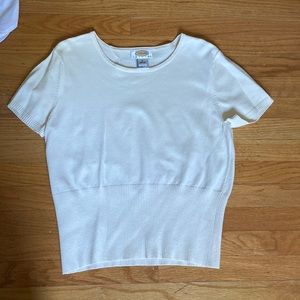 Talbots Sweater Set with fitted under shirt Medium Petit